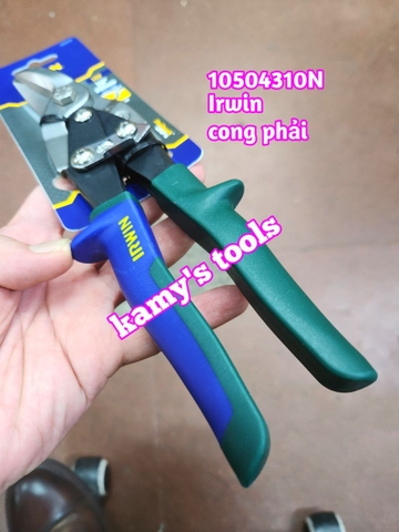 Kéo cắt tôn Irwin 10 inch 250mm mũi cong phải model 10504310N