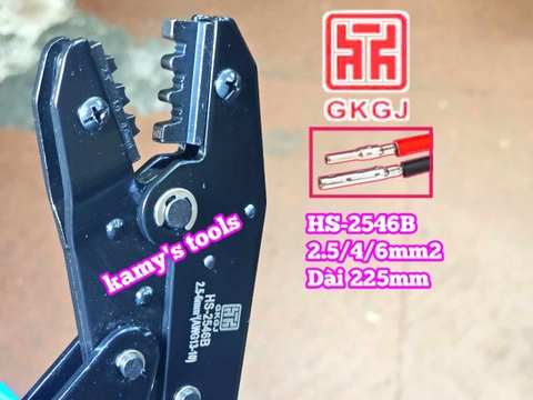 Kìm bấm cos năng lượng mặt trời MC4 2.5-4-6mm2 dài 9 inch 225mm GKGJ HS-2546B
