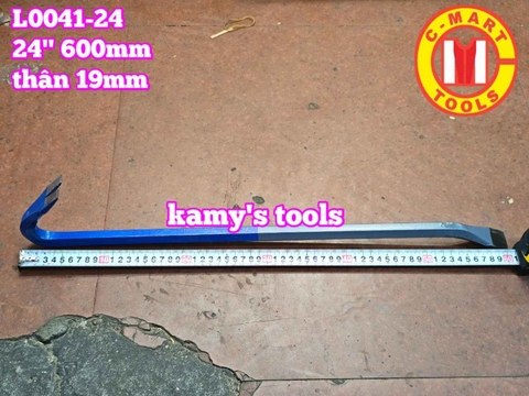 Xà beng đầu dẹp đầu nhổ đinh thân lục giác 24 inch 600mm C-mart L0041-24