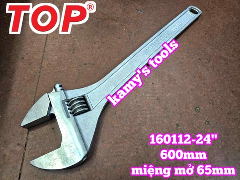 Mỏ lết miệng 24 inch 600mm TOP 160112-24 mở miệng tối đa khoảng 65mm