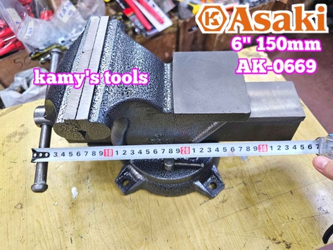 Ê tô bàn nguội Asaki 6 inch 150mm AK-0669