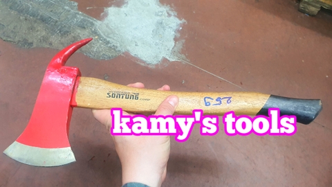 Búa rìu bổ củi, chặt cây, làm vườn, thoát hiểm, cứu hộ đa nặng 800g dài 385mm Sơn Tùng