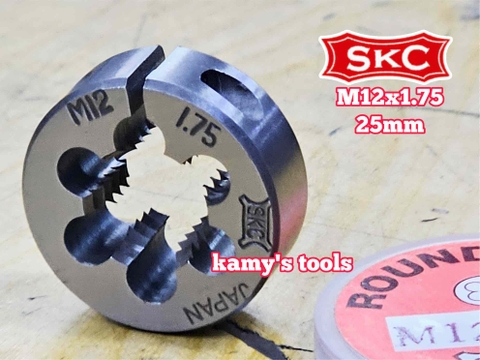 Bàn ren SKC M12x1.75 (12x1.75) đường kính 1 inch 25mm SKC-432512A