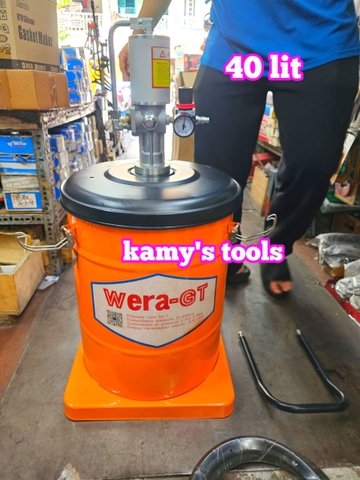 40 lít Máy bơm mỡ hơi khí nén WERA-GT