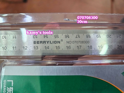 Thước góc ê ke thủy góc vuông đa năng 300mm 30cm Berrylion 070708300 đo độ sâu, canh thẳng, canh ngang, lấy dấu khoảng