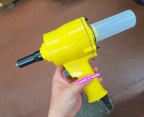 Kìm rút đinh tán bằng hơi Air Riveter, máy tán đinh rive dùng khí nén loại ngang dạng sung