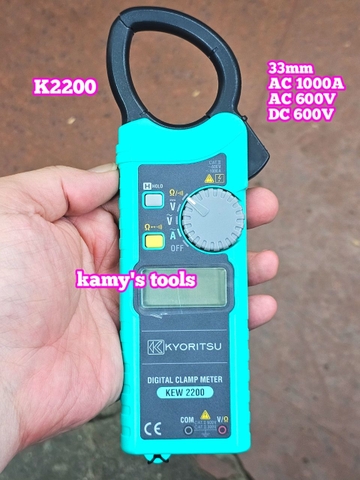 Ampe kìm đo dòng 1000A AC K2200 Kyoritsu miệng kẹp 33mm