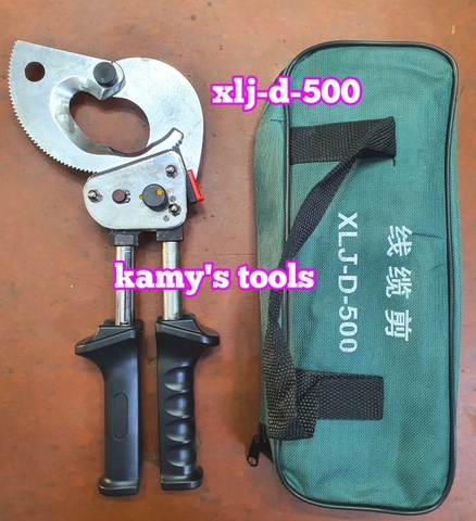 Kìm cắt cáp nhông XLJ-D-500 cắt đồng nhôm 500mm2 40mm cán kéo dài