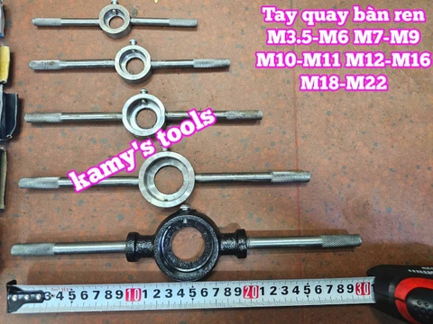 Tay quay bàn ren tạo ren ngoài Tianjie M3.5-M6 M7-M9 M10-M11 M12-M16 M18-M22