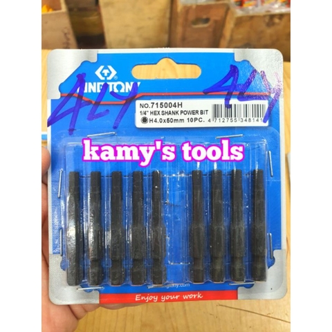 Mũi lục giác 5mm đuôi bắn vít dài 50mm Kingtony model 715005H (lẻ 1 cái)