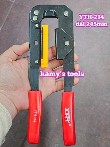 Kìm bấm cáp dây bẹ cáp đầu dẹt đầu nối IDC FC model YTH-214 dài 9.5 inch 245mm