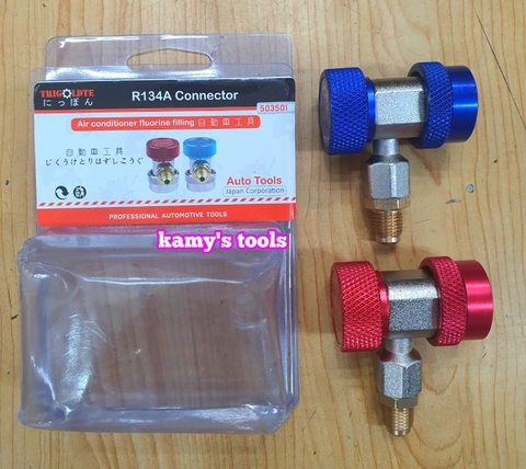 Cặp van nạp ga điều hòa cao áp và thấp áp xe ô tô R134A cao cấp 1 cặp 2 cái