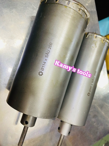 Mũi khoan rút lõi khoét lỗ xuyên tường 76mm 90mm 114mm dài 120mm hoặc 200mm Thắng Lợi