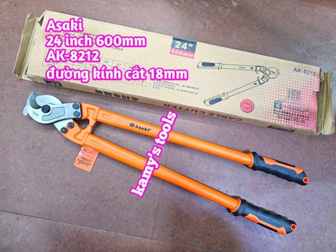 Kìm cắt cáp điện lõi đồng nhôm Asaki 24 inch 600mm AK-8212 đường kính cắt 18mm