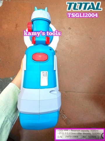 Dụng cụ phun sơn dùng pin 20V Total TSGLI2004