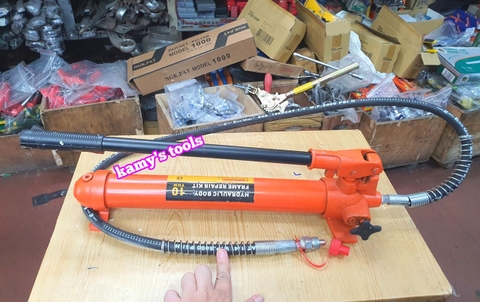 Bơm tay thủy lực xi lanh kéo nắn khung sửa chữa thân xe ô tô 10 tấn