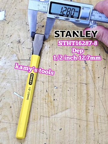 Đục sắt mũi dẹp 12mm 1/2 inch Stanley dài 6 inch 150mm 16-287 STHT16287-8
