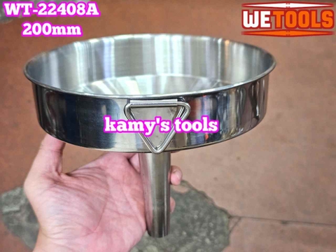 Phễu inox thép không gỉ chiết rót chất lỏng có quay treo 8 inch 200mm Wetools WT-22408A