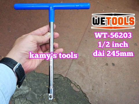 Cần tuýp chữ T 1/2 inch dài 10 inch 245mm Wetools Boss WT-56203
