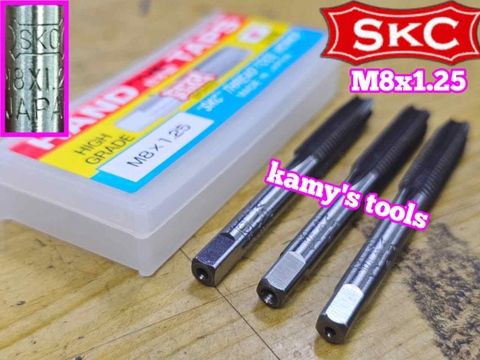 Bộ taro ta rô SKC M8x1.25 Nhật 3 mũi chính hãng logo khắc rõ nét