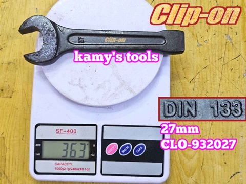 Cờ lê miệng đóng 27mm DIN133 Clip-On CLO-932027