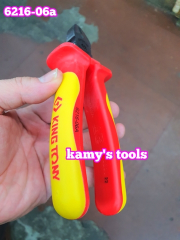 Kìm cắt cách điện 1000V Kingtony 6 inch model 6216-06A