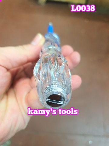 Bút thử điện 2 đầu dài 205mm 100-500v C-mart model L0038 cán trong