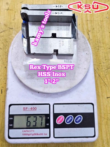 Dao tiện tiện ren ống INOX HSS Rex hiệu Kong Sung KSU 1-2 inch (34-60mm) hệ ren BSPT