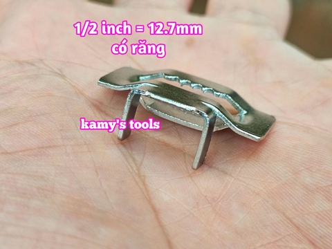 1/2 inch Combo 10 Cái khóa đai inox có răng 12.7mm inox 304 kamytools