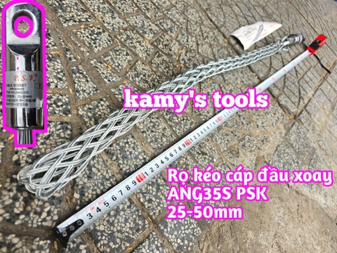 Rọ kéo cáp đầu xoay PSK ANG35S đường kính 25-50mm dài khoảng 1000mm