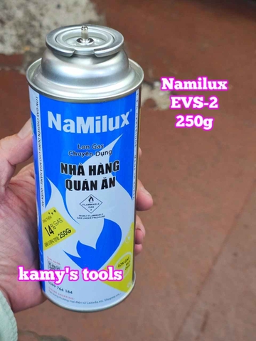 Chai lon bình gas mini Namilux 250g EVS-2 dài 200mm