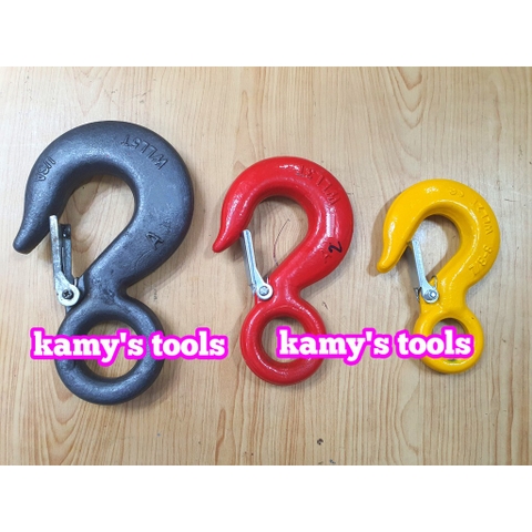 Móc cẩu móc treo có khóa an toàn 500kg 1 tấn 2 tấn 3 tấn 5 tấn bán lẻ từng cái