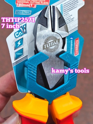 Kìm cắt cách điện 1000V Total THTIP2571 dài 7 inch 180mm