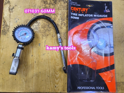 Dụng cụ bơm hơi lốp xe gắn máy ô tô khí nén dạng thẳng Century 071031-60MM