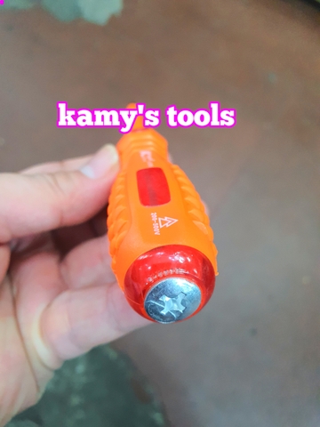 Bút thử điện chống va đập bake dẹp 4mm Kapusi model K-9086 K-9087, vít thử điện