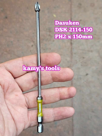 Đầu mũi bắn vít bake PH2 dài 150mm Dasuken DSK 2114-150 (bán lẻ 1 cây)