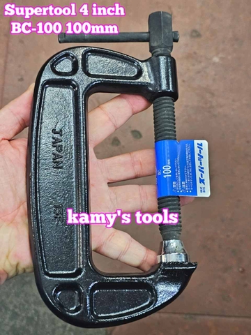 Vam cảo chữ C 4 inch 100mm BC-100 BC100 họng 50mm Supertool