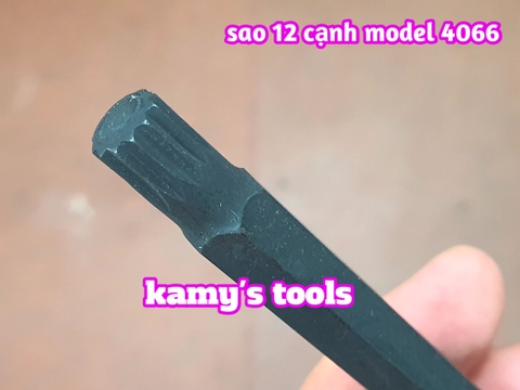 Đầu tuýp khẩu sao 1/2 inch 12 cạnh dài 160mm Kingtony M8 M9 M10 M12 M14 M16 model 4066