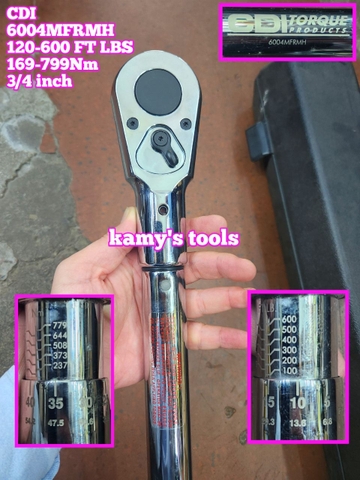 Cần siết lực 3/4 inch CDI TORQUE 6004MFRMH 100-600 Feet-lb hay 169-799Nm dài 42 inch 1024mm