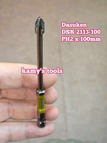 Đầu mũi bắn vít bake PH2 dài 100mm Dasuken DSK 2113-100 (bán lẻ 1 cây)