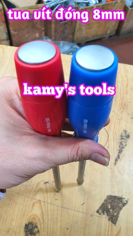 Tua vít đóng bake dẹp kingtony 8mm PH3 dài 150mm model 14810306 và 14820806