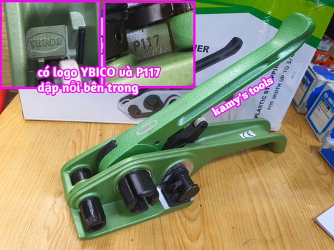 Dụng cụ đóng đai siết đai nhựa P117 Ybico dập nỗi đổ khuôn hàng chính hãng