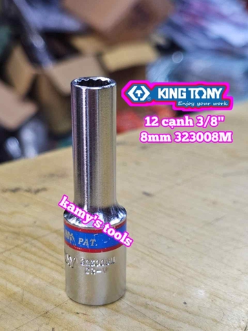 Đầu tuýp 3/8 inch 12 cạnh Kingtony 7mm 8mm 10mm 12mm 13mm 14mm 17mm 323007M 323008M 323010M 323012M 323013M 323014M 323017M
