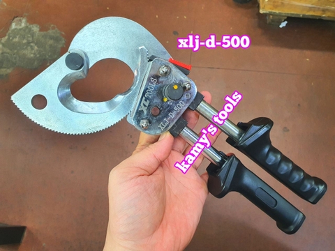 Kìm cắt cáp nhông XLJ-D-500 cắt đồng nhôm 500mm2 40mm cán kéo dài