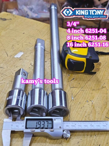 Cần nối khúc nối tuýp 3/4 inch Kingtony dài 4 inch 6 inch 10 inch 6251-04 6251-06 6251-10