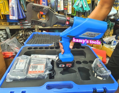 Kìm cắt cáp thủy lực dùng pin Hewlee HL-45 cắt đồng nhôm 45mm