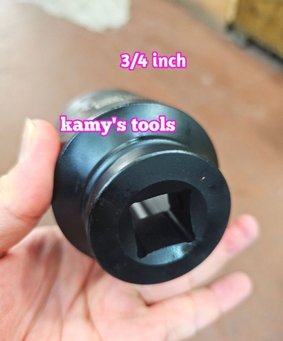 Đầu tuýp 3/4 inch dài 80mm Santa thép Cr-mo 46mm 48mm 50mm 55mm IM246 IM248 IM250 IM255