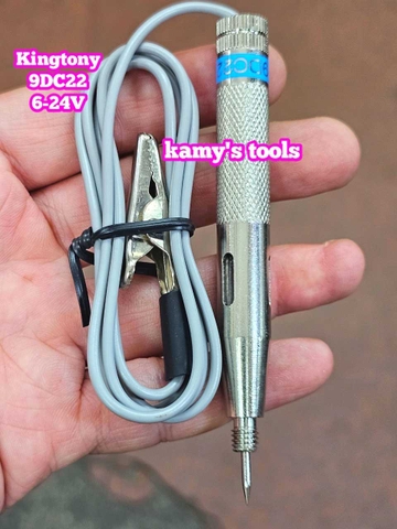 Bút thử điện bình xe máy ô tô 6-24V Kingtony 9DC22 9DC-22 dài 107mm