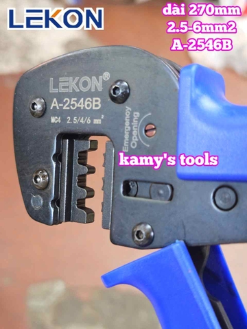 Kìm bấm cos MC3 MC4 năng lượng mặt trời Lekon A-2546B dài 270mm 2.5-6mm2 cao cấp