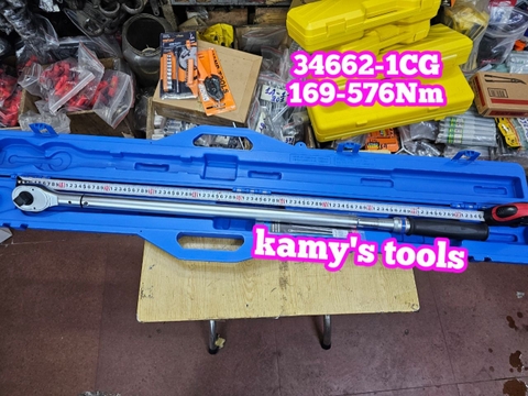 34662-1CG Cần siết lực 3/4 inch Kingtony 102-576Nm 50-450ft.lb, cờ lê lực